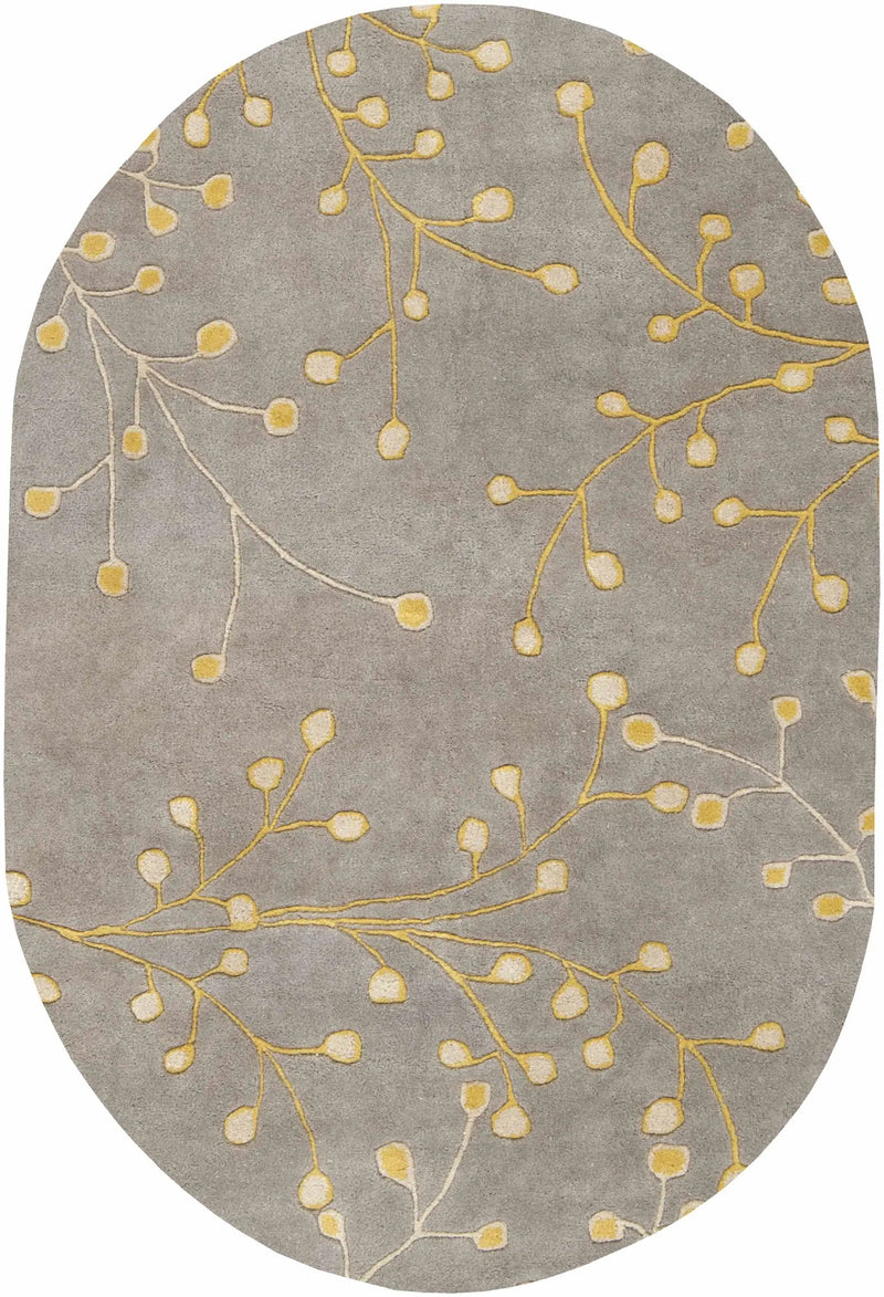 Elsu Mustard Wool Area Rug by Boutique Rugs