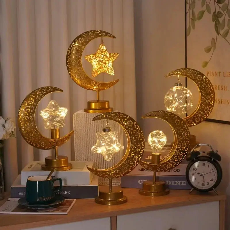 Moon Lights - LED Islamic Hanging Star by House Of Avana