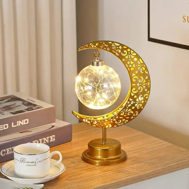 Moon Lights - LED Islamic Hanging Star by House Of Avana
