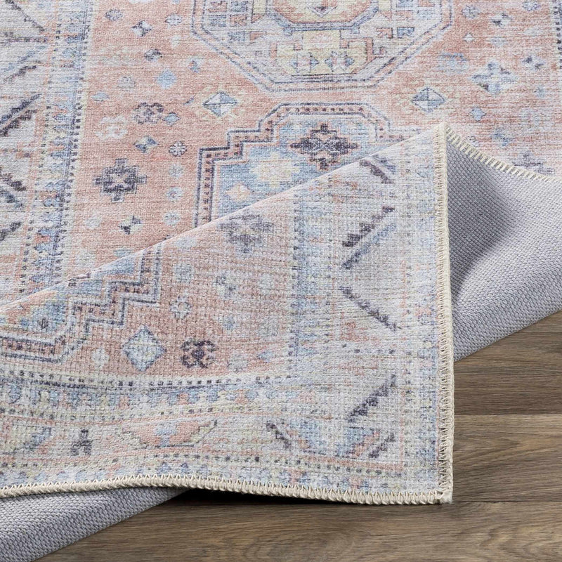 Morcott Peach Washable Area Rug by Boutique Rugs