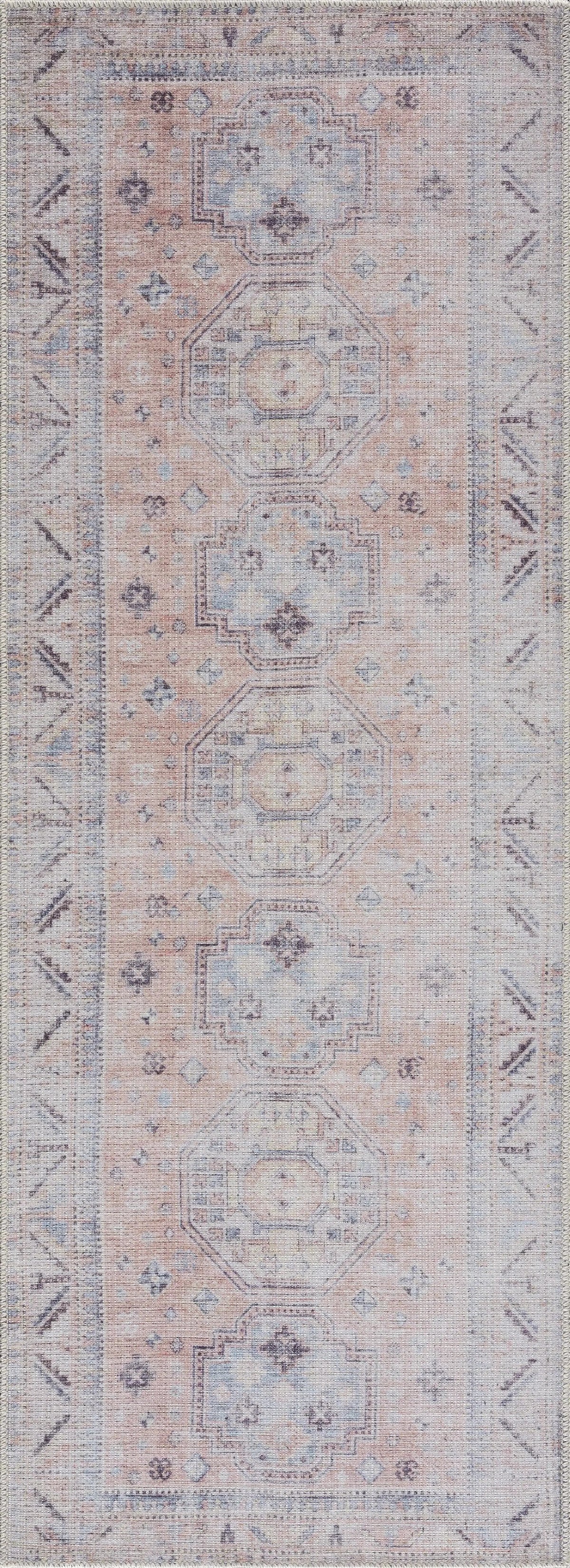 Morcott Peach Washable Area Rug, photo 12 of 21