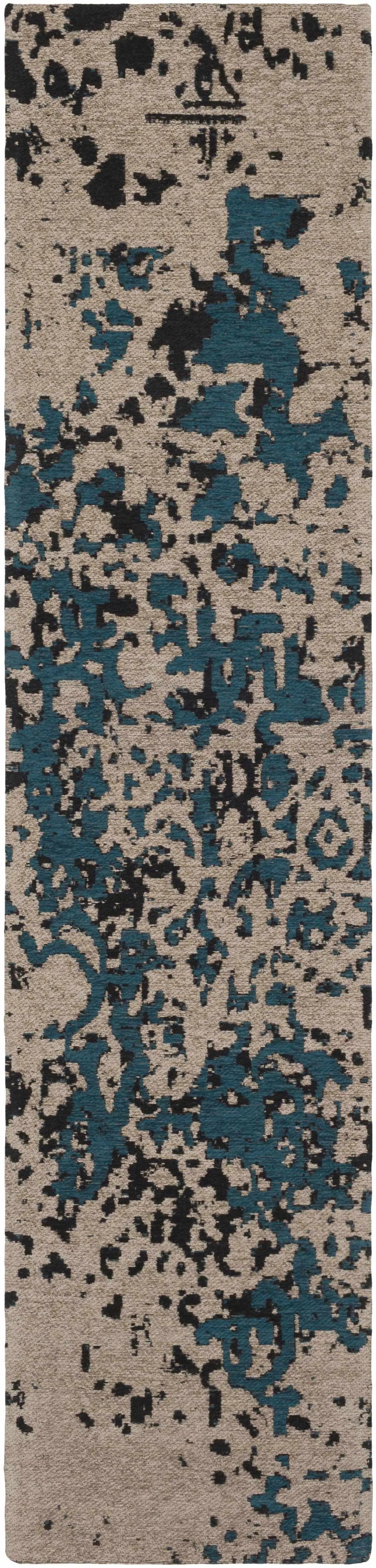 Sweeny Teal Abstract Area Rug - Clearance by Boutique Rugs
