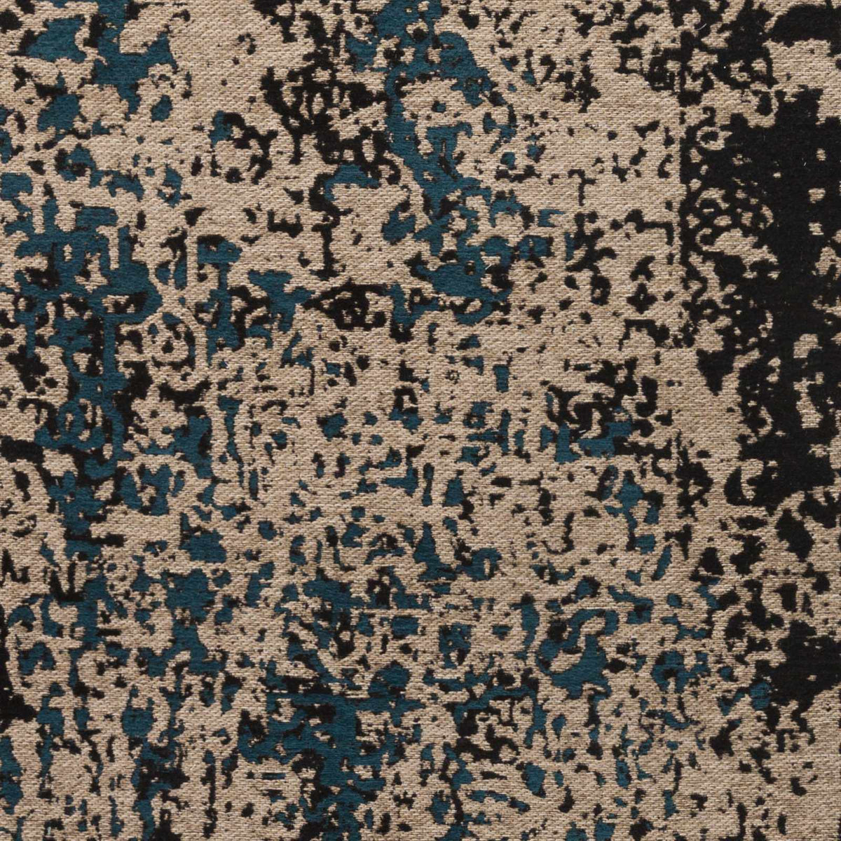 Sweeny Teal Abstract Area Rug - Clearance, sample swatch