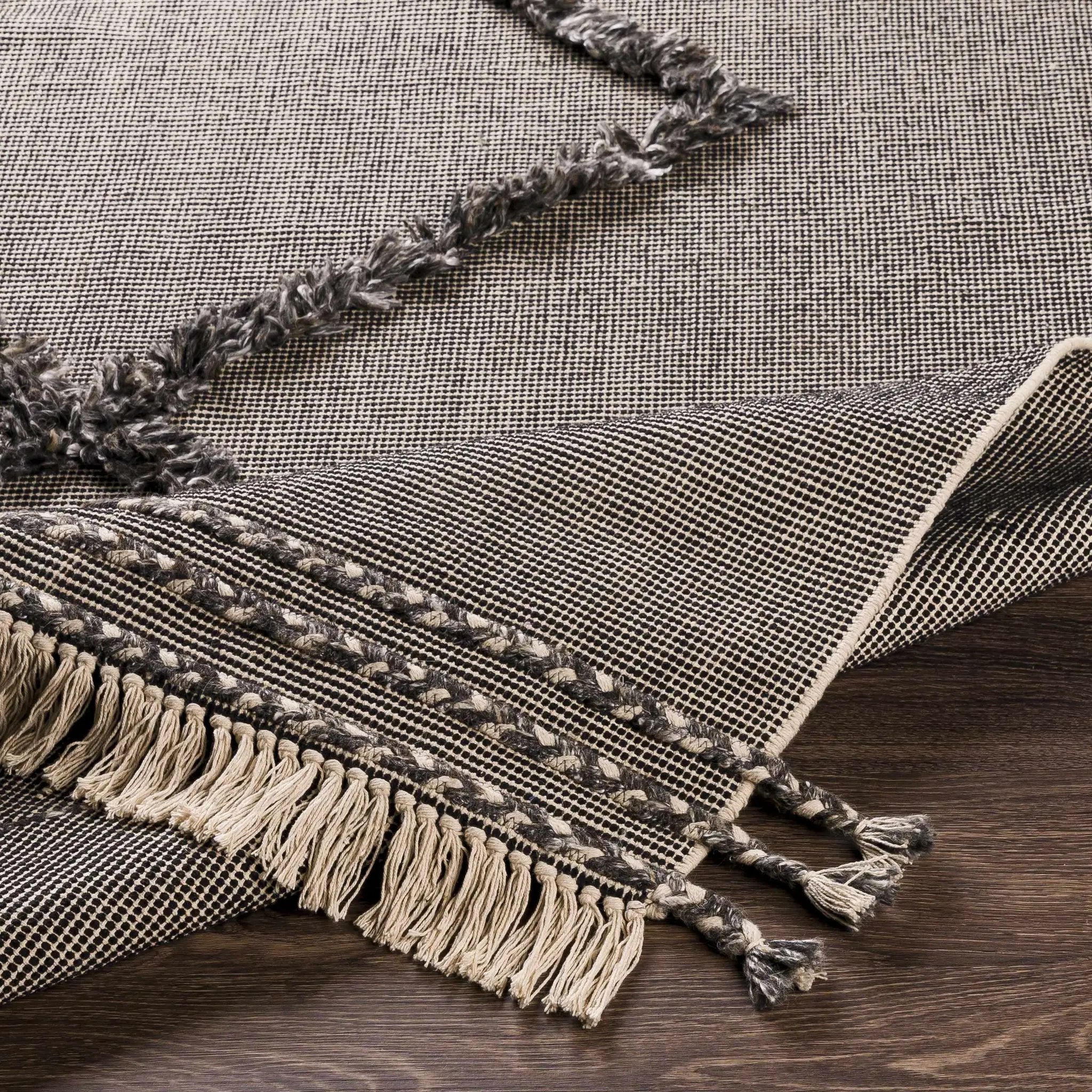Mossman Brown Diamond High-Low Rug - Clearance by Boutique Rugs