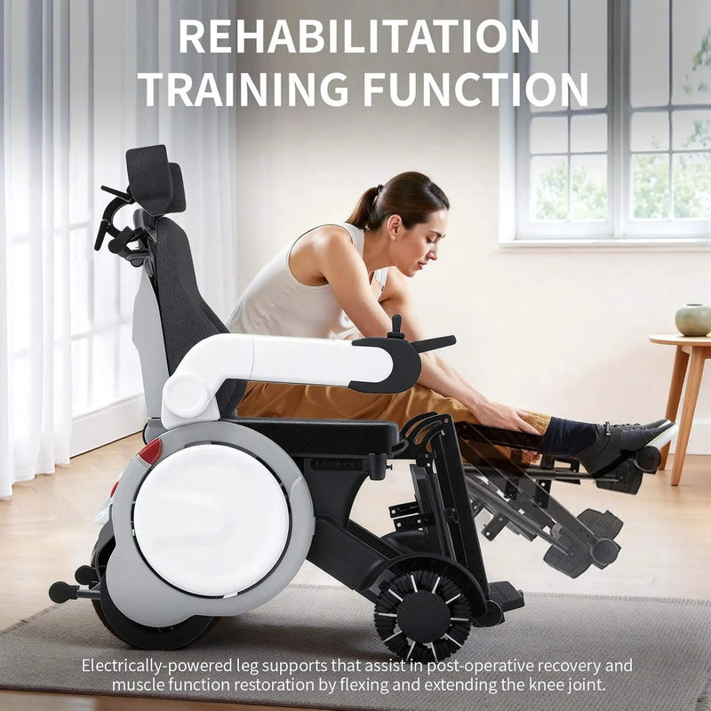 Motivo One-Touch Zero Gravity Electric Folding Wheelchair [FDA-Approved] (SAK20968) by SAKSBY WHOLESALE