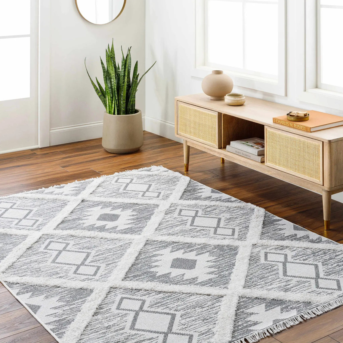 Moto Area Rug - Clearance, installed in a room