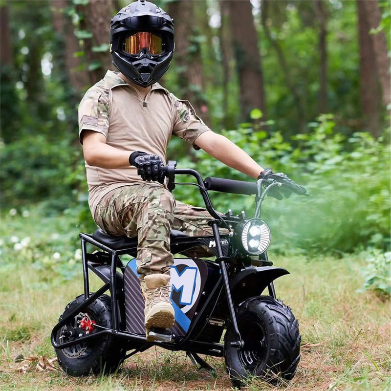 MotoTec 1000W 48V/12AH Electric Powered Mini Bike, Black (SAK17859) by SAKSBY WHOLESALE