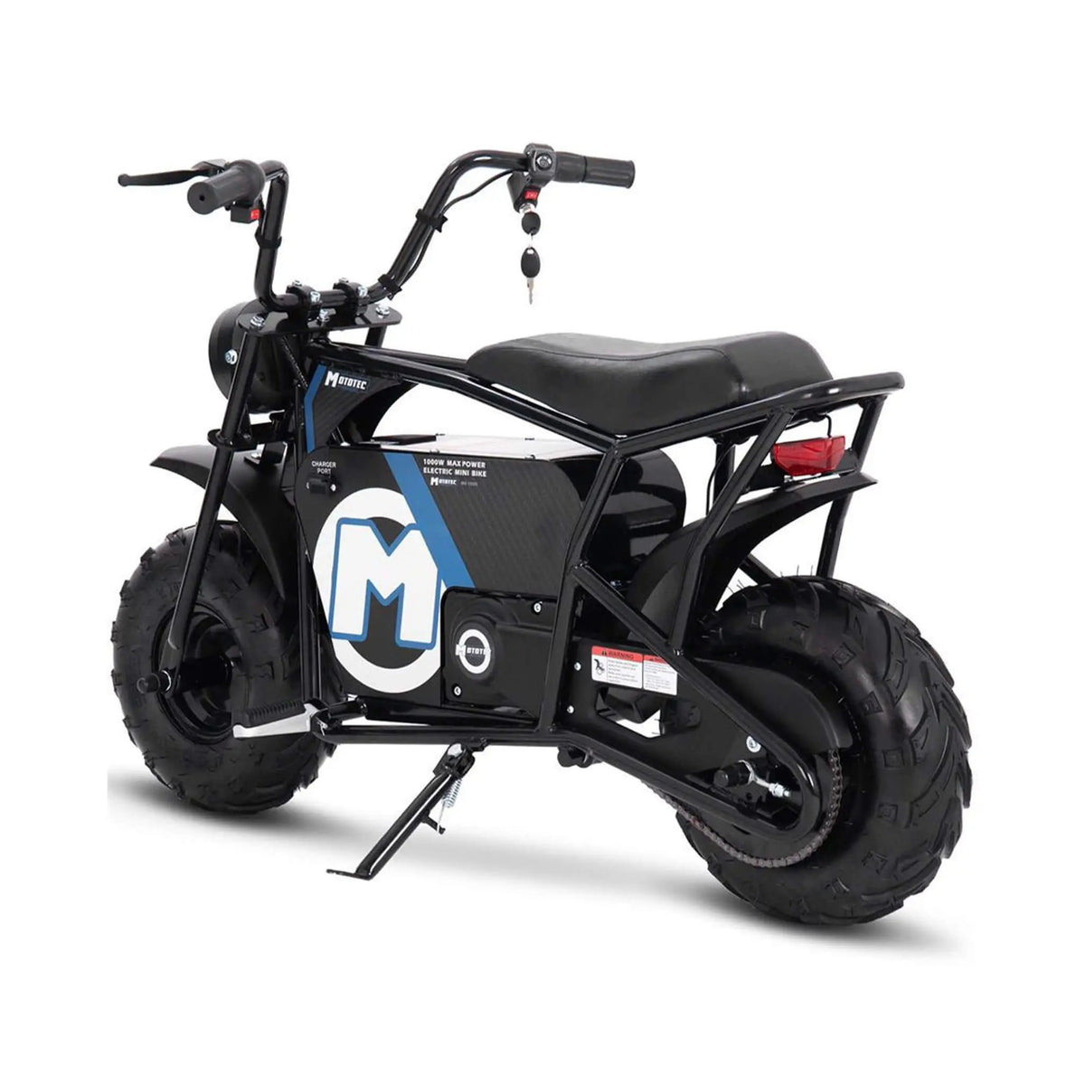 MotoTec 1000W 48V/12AH Electric Powered Mini Bike, Black (SAK17859) by SAKSBY WHOLESALE