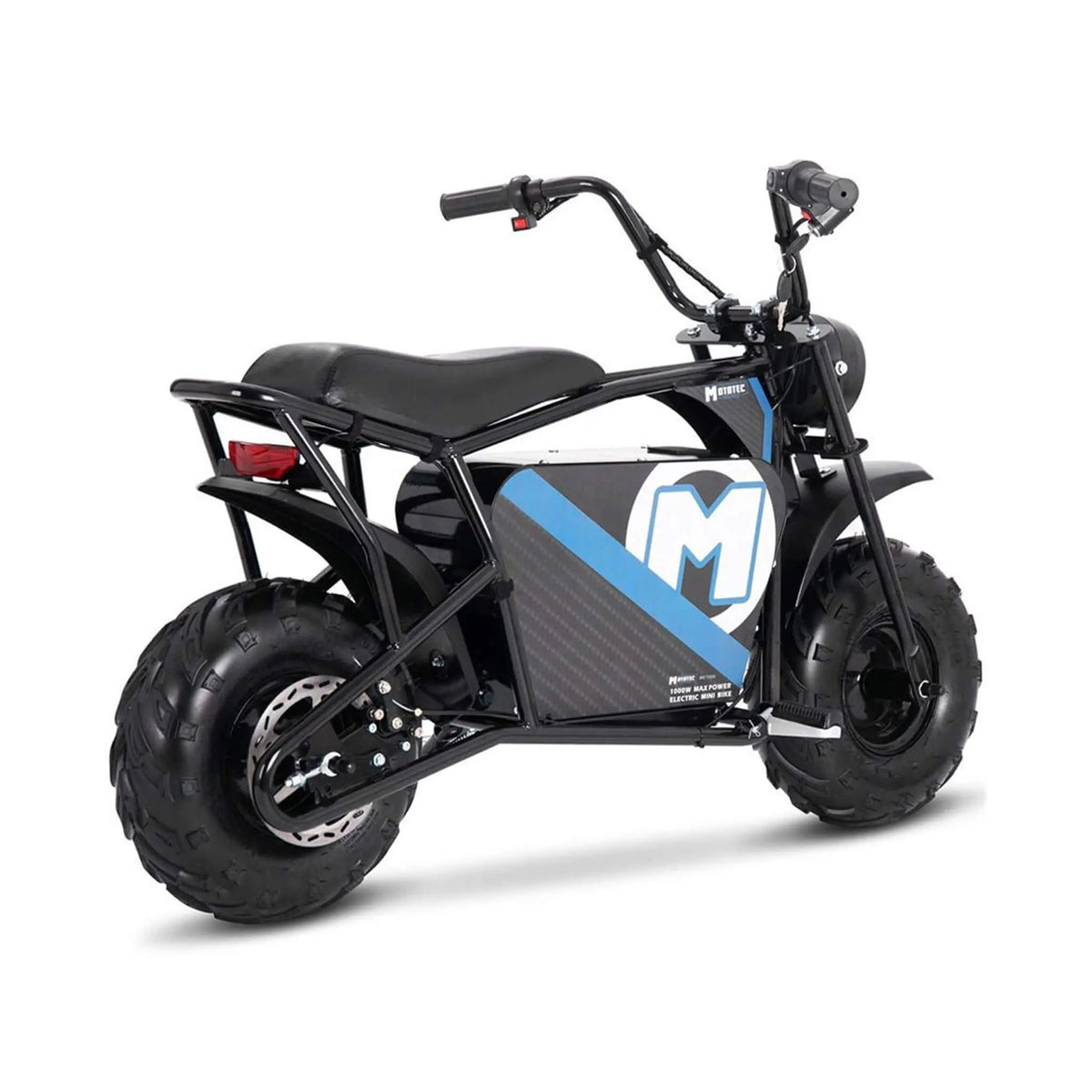 MotoTec 1000W 48V/12AH Electric Powered Mini Bike, Black (SAK17859) by SAKSBY WHOLESALE