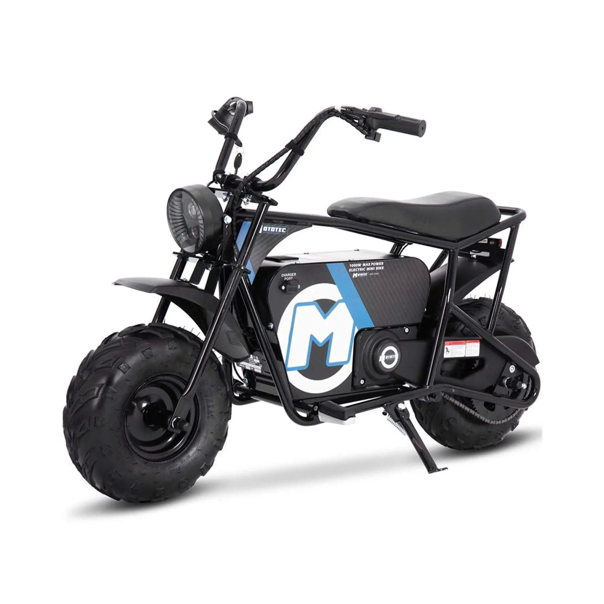 MotoTec 1000W 48V/12AH Electric Powered Mini Bike, Black (SAK17859) by SAKSBY WHOLESALE