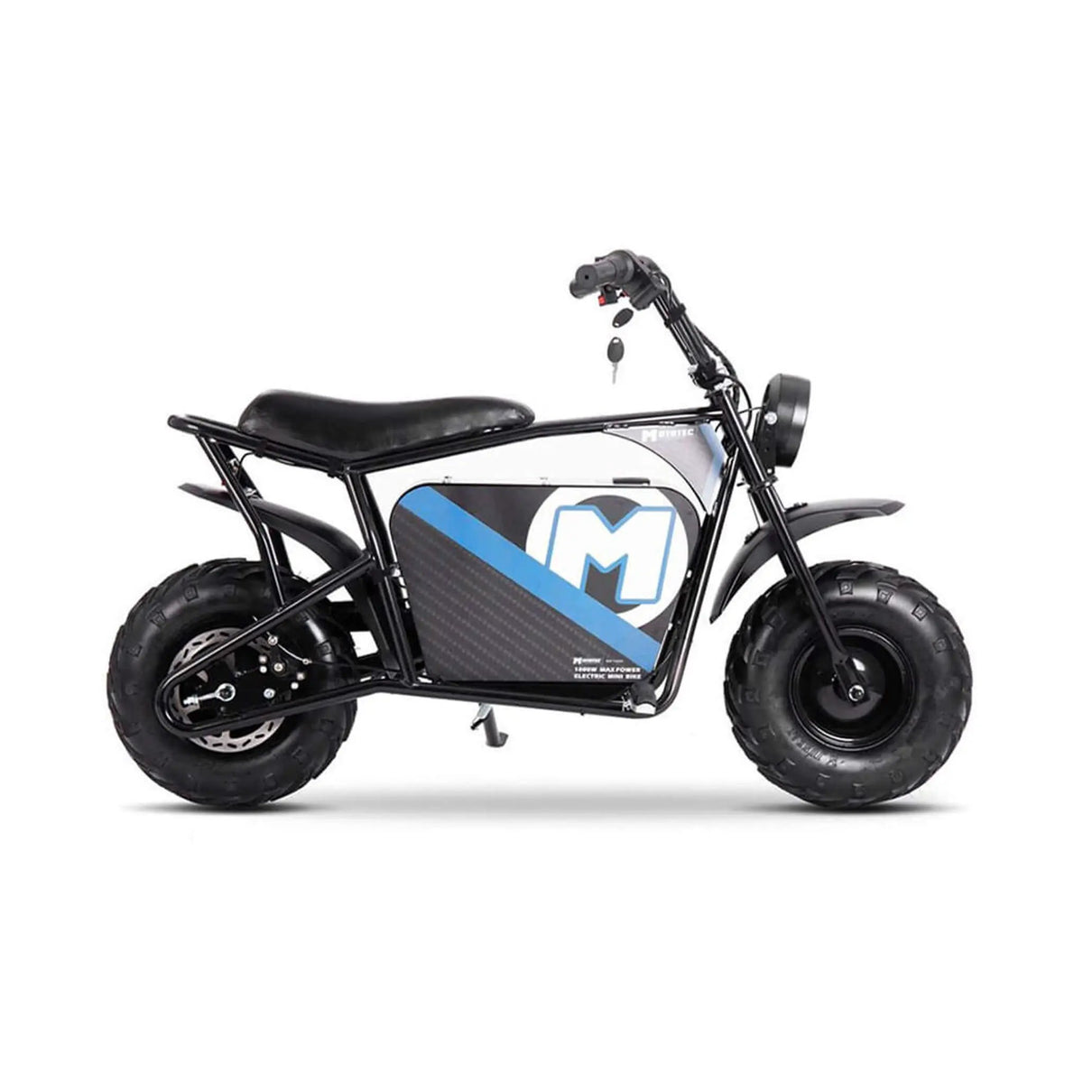 MotoTec 1000W 48V/12AH Electric Powered Mini Bike, Black (SAK17859) by SAKSBY WHOLESALE