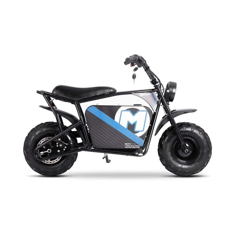 MotoTec 1000W 48V/12AH Electric Powered Mini Bike, Black (SAK17859) by SAKSBY WHOLESALE