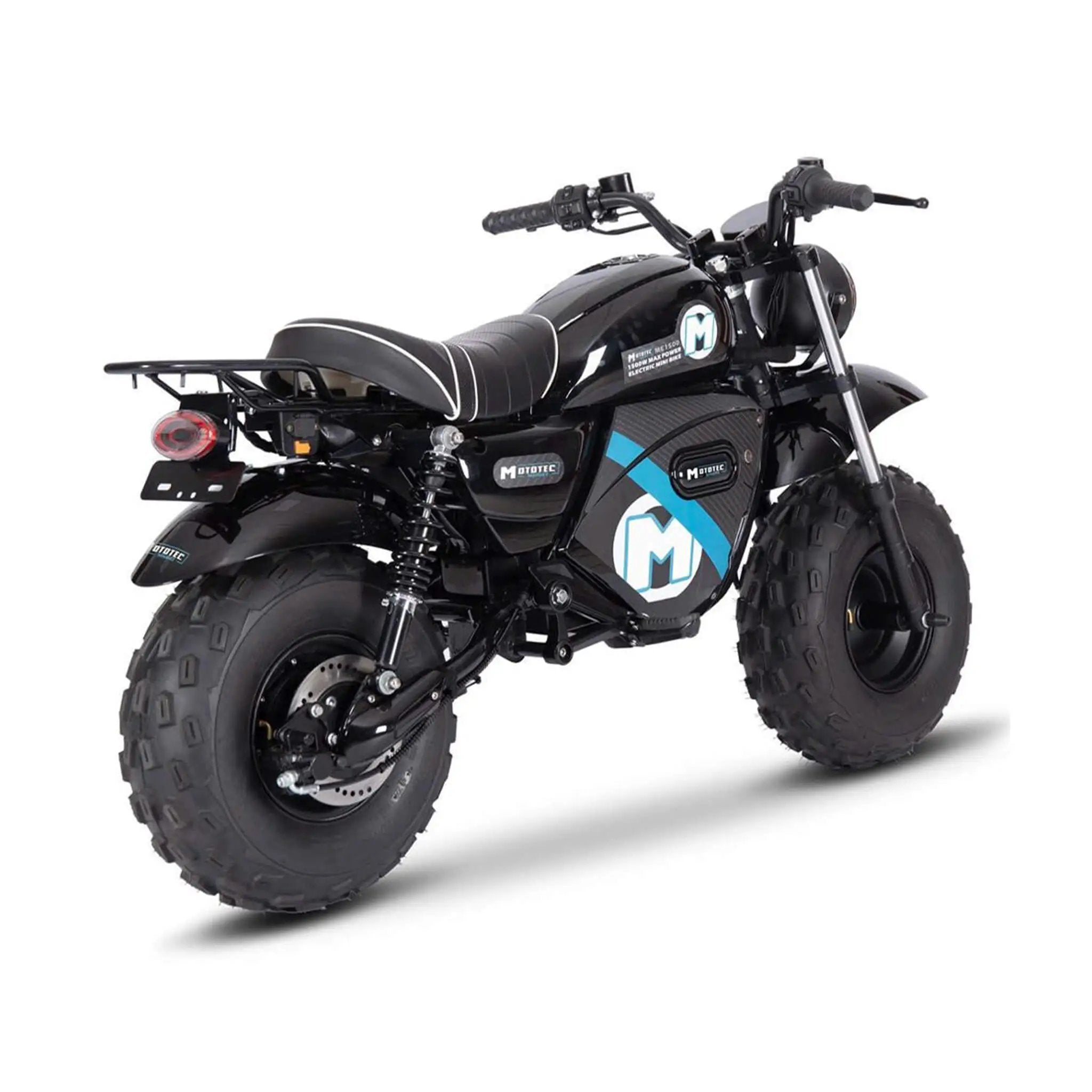 MotoTec 1500W 60V/20AH Electric Powered Mini Bike, Black (SAK32086) by SAKSBY WHOLESALE