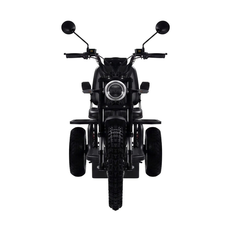 MotoTec 60V 1800W Black Three-Wheel Electric Scooter (SAK86025) by SAKSBY WHOLESALE