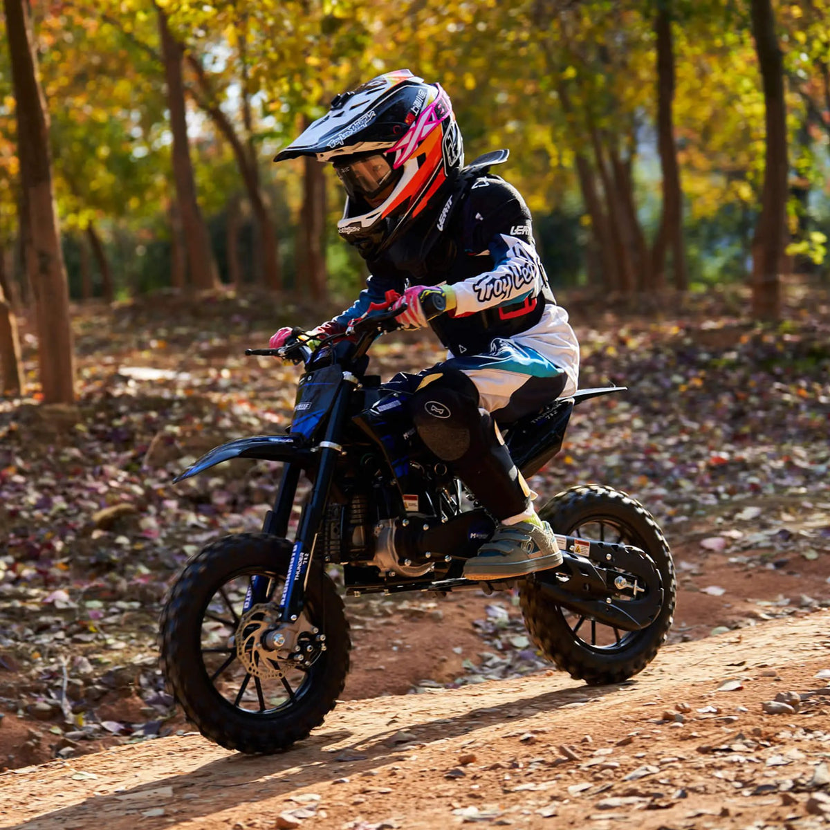 MotoTec Thunder 50CC 2-Stroke Kids Gas Dirt Bike (SAK37480) by SAKSBY WHOLESALE