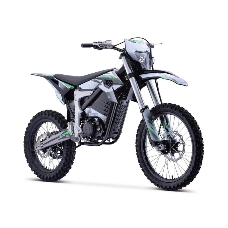MotoTec Venom High-Performance 72V/12000W Electric Dirt Bike, White (SAK70326) by SAKSBY WHOLESALE