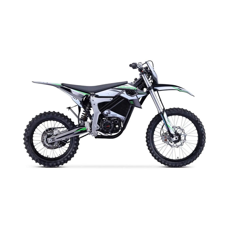 MotoTec Venom High-Performance 72V/12000W Electric Dirt Bike, White (SAK70326) by SAKSBY WHOLESALE