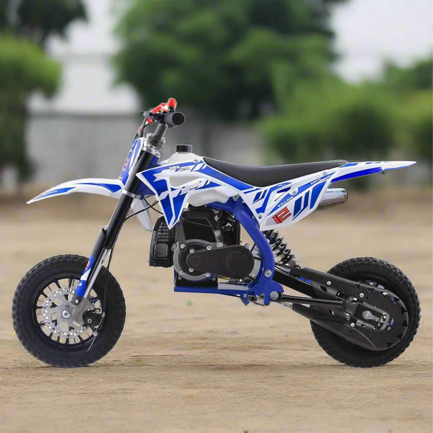 MotoTec Villain 52CC 2-Stroke Kids Gas Dirt Bike (SAK59274) by SAKSBY WHOLESALE