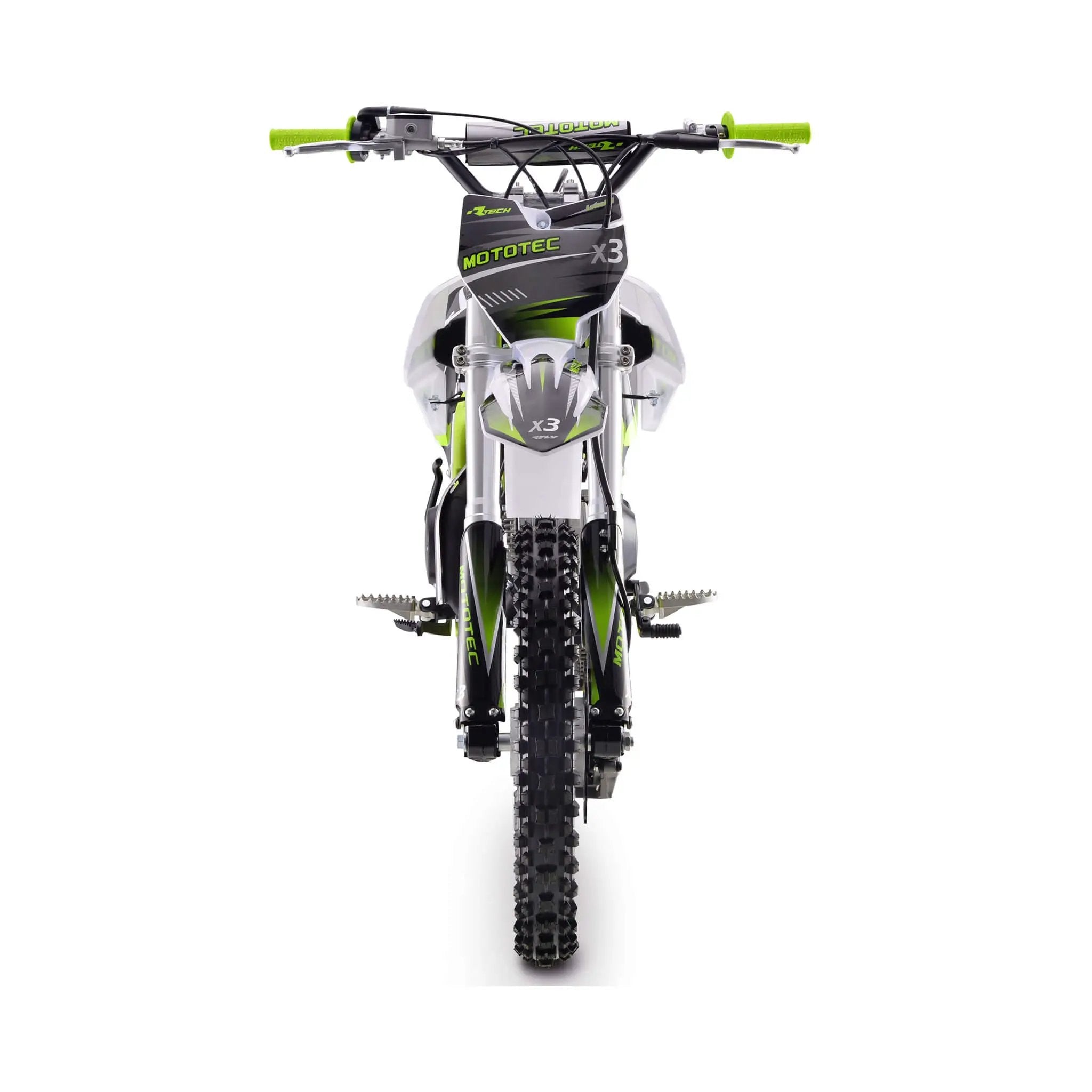 MotoTec X3 125CC 4-Stroke Green Gas-Powered Dirt Bike (SAK86035) by SAKSBY WHOLESALE