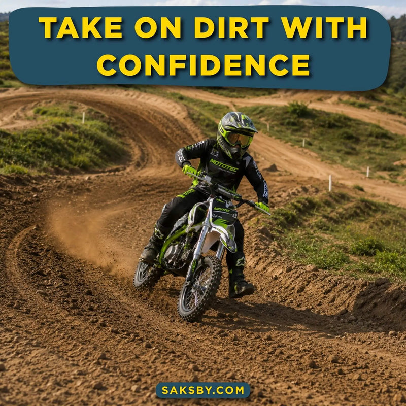 MotoTec X3 125CC 4-Stroke Green Gas-Powered Dirt Bike (SAK86035) by SAKSBY WHOLESALE