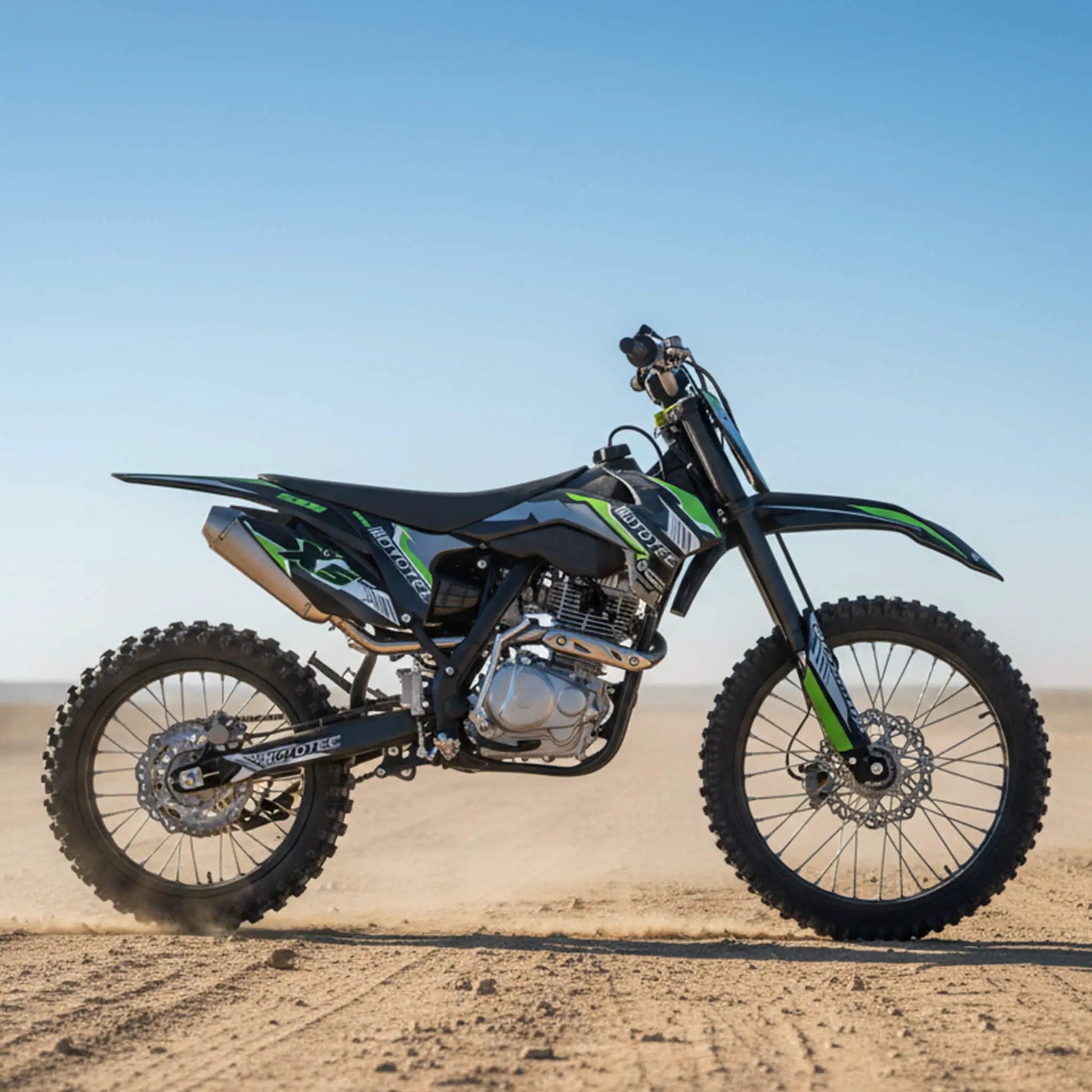 MotoTec X5 250CC 4-Stroke High-Performance Off-Road Gas Dirt Bike, Black (SAK39425) by SAKSBY WHOLESALE