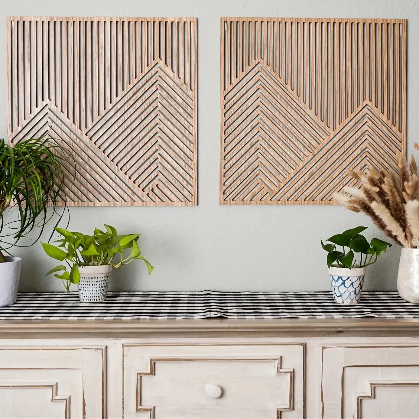 Mountain Wood 2 Piece Wall Art by House Of Avana