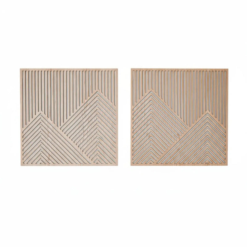 Mountain Wood 2 Piece Wall Art by House Of Avana