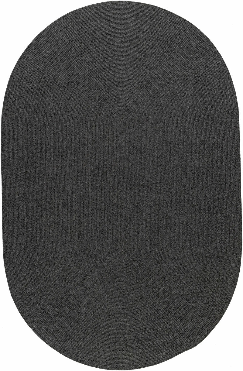 Black Braided Faux Jute Outdoor Rug by Boutique Rugs