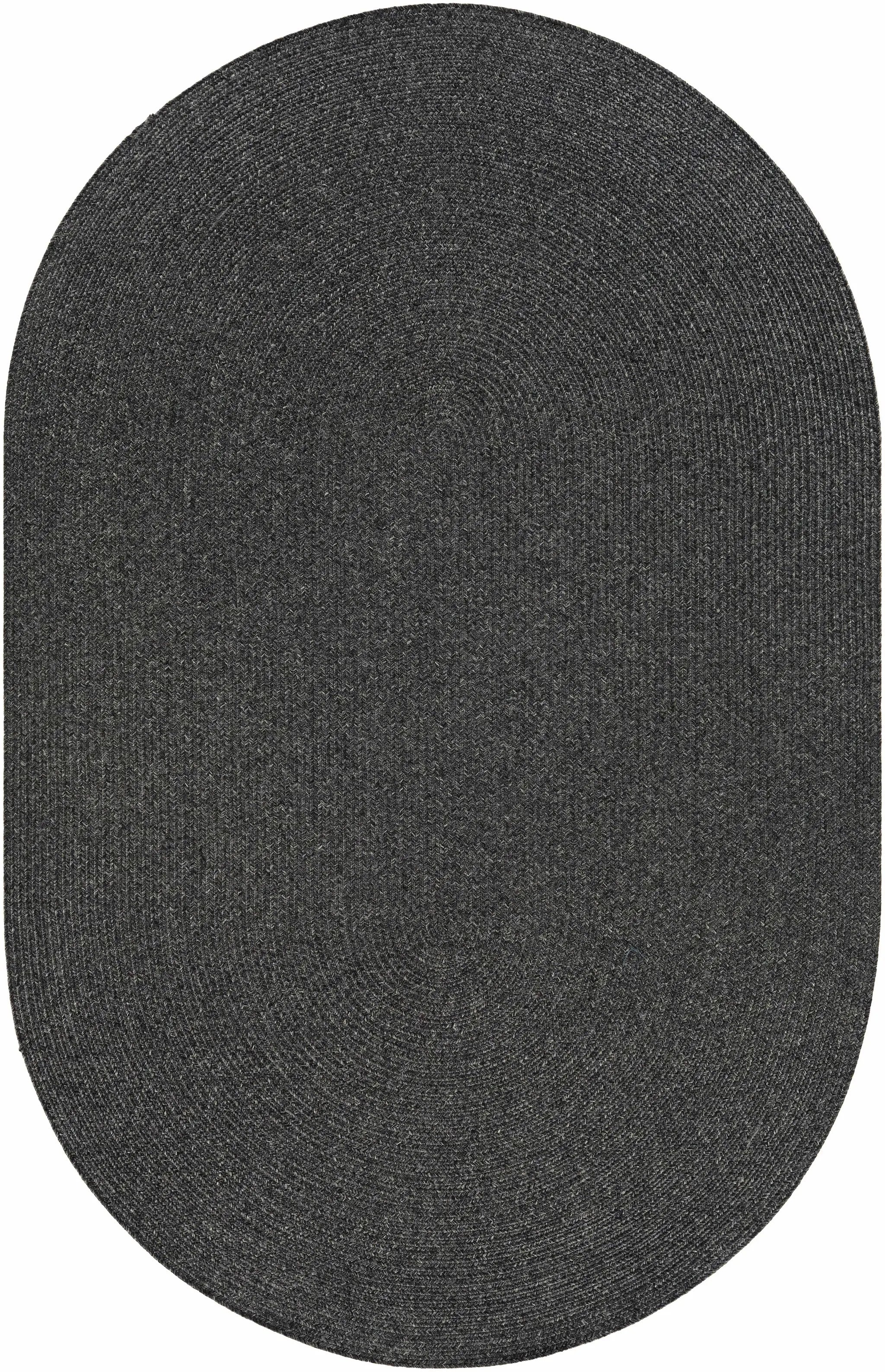 Black Braided Faux Jute Outdoor Rug by Boutique Rugs