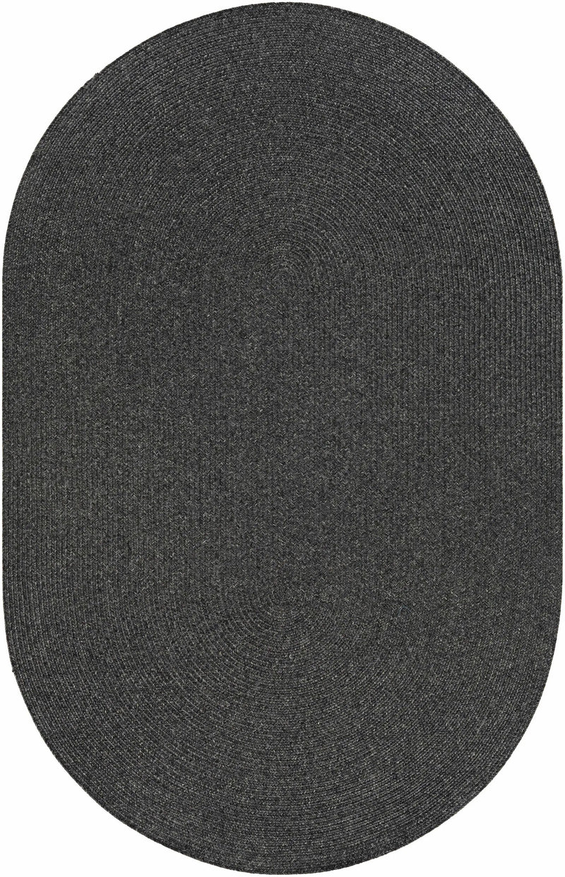 Black Braided Faux Jute Outdoor Rug by Boutique Rugs