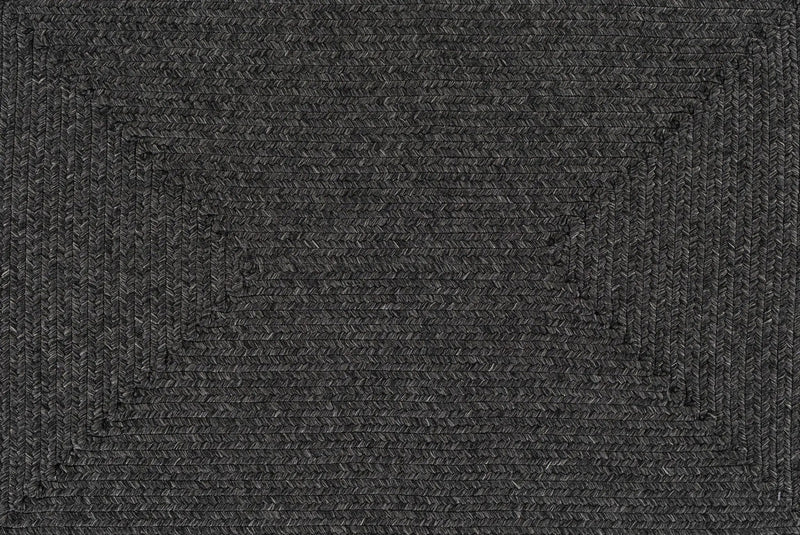 Black Braided Faux Jute Outdoor Rug by Boutique Rugs