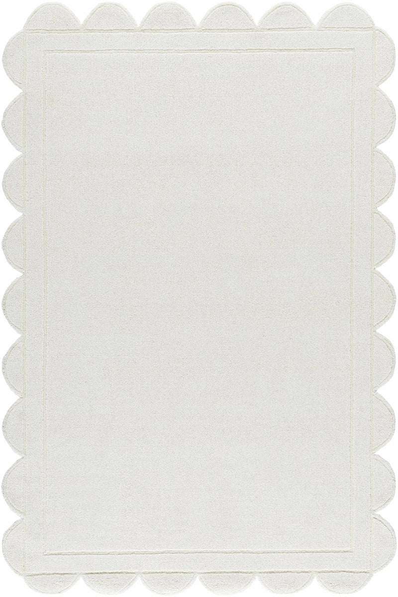 Uhuro White Geometric Area Rug by Boutique Rugs
