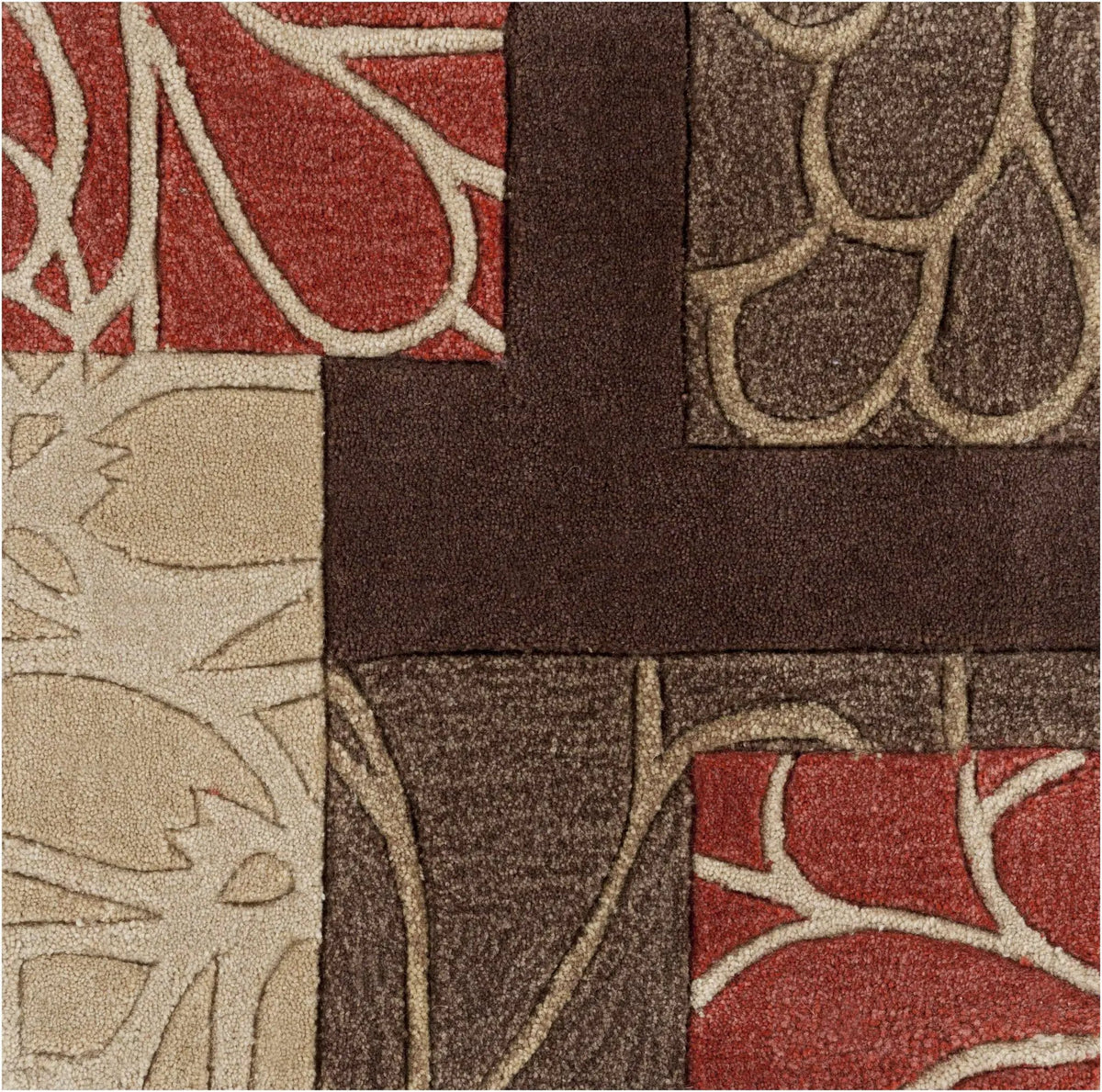 Brick Red-Brown Mosaic Area Rug - Clearance, photo 11 of 12