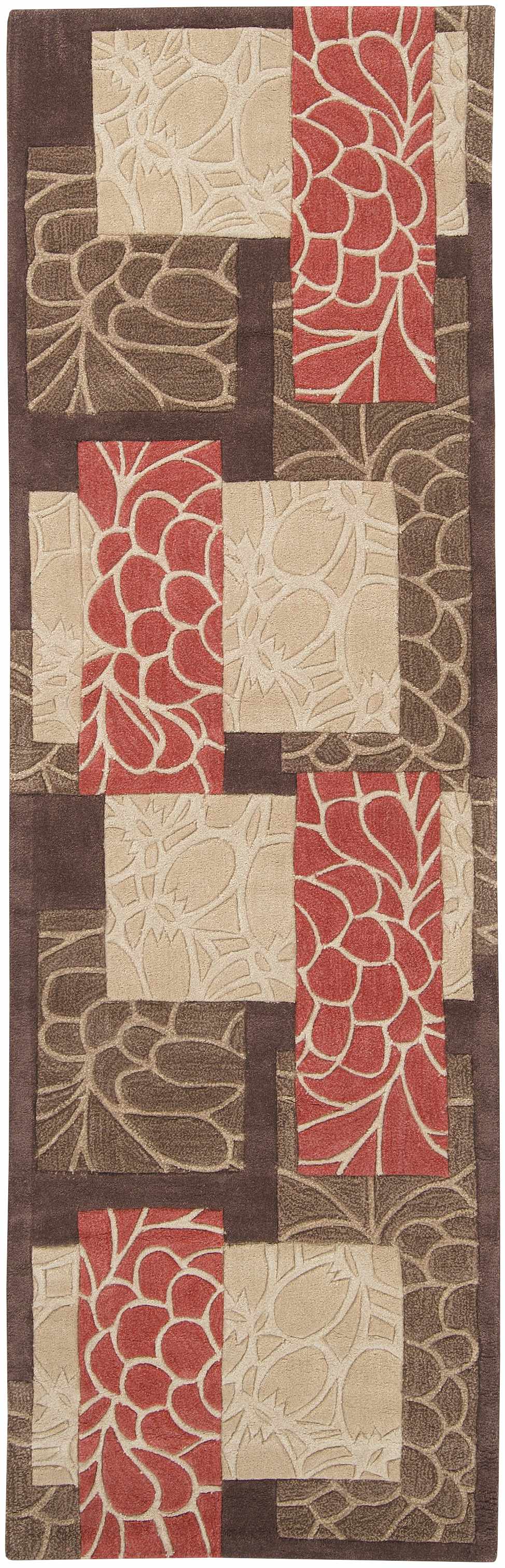 Brick Red-Brown Mosaic Area Rug - Clearance, photo 10 of 12