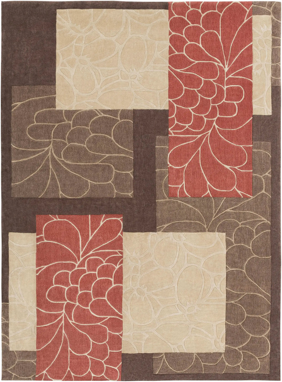 Brick Red-Brown Mosaic Area Rug - Clearance, photo 9 of 12