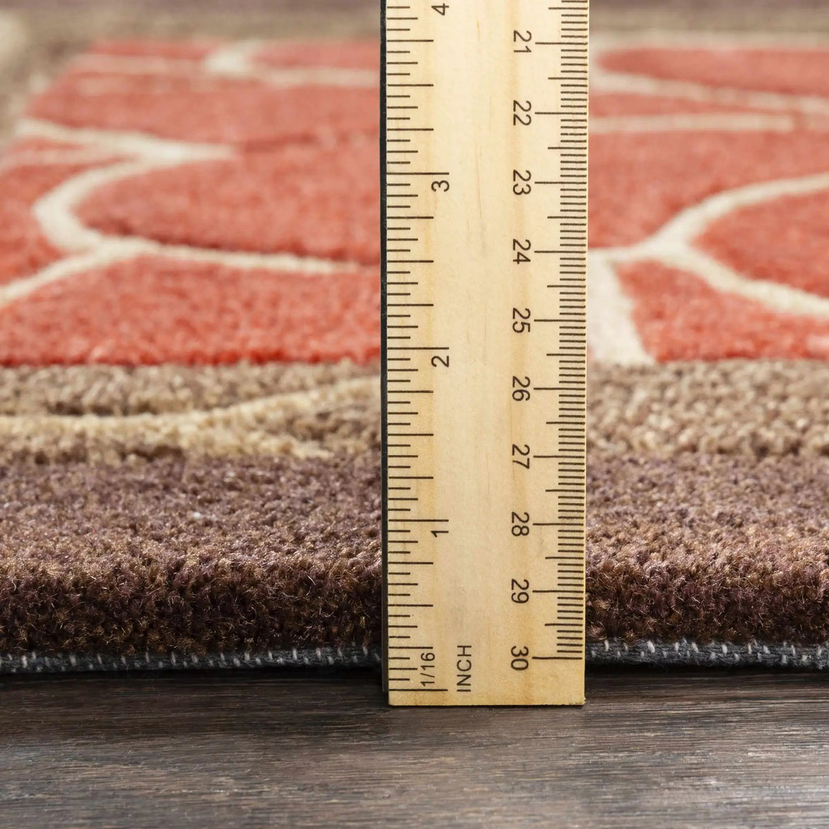 Brick Red-Brown Mosaic Area Rug - Clearance, photo 4 of 12