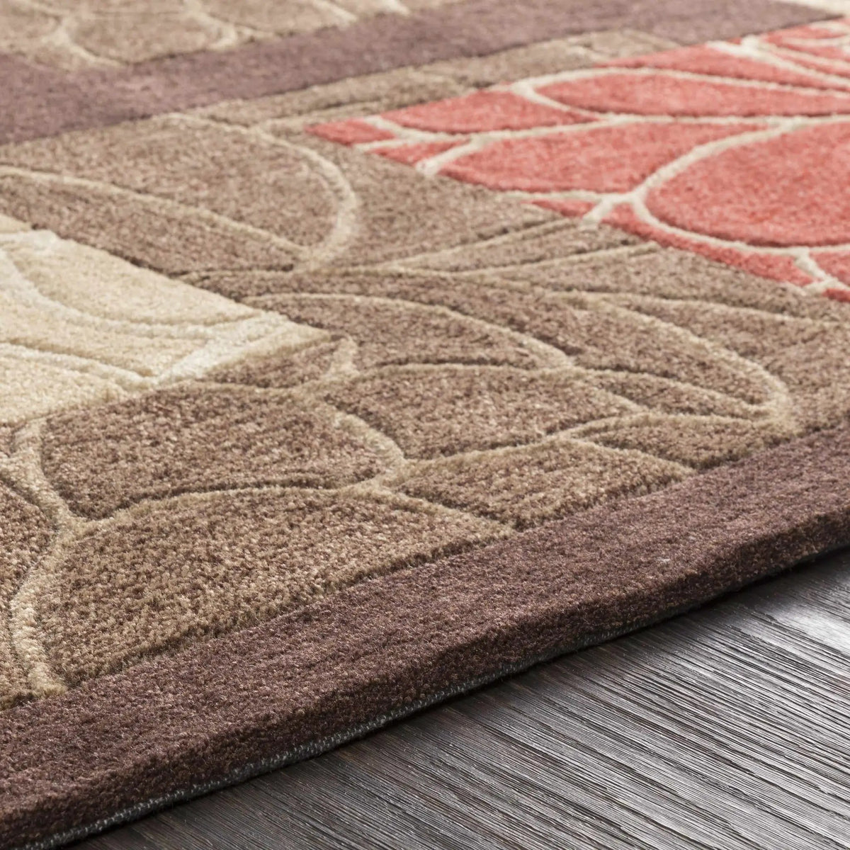 Brick Red-Brown Mosaic Area Rug - Clearance, photo 7 of 12