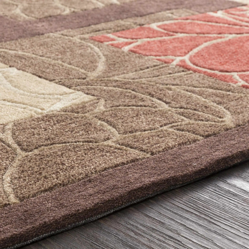 Brick Red-Brown Mosaic Area Rug - Clearance by Boutique Rugs