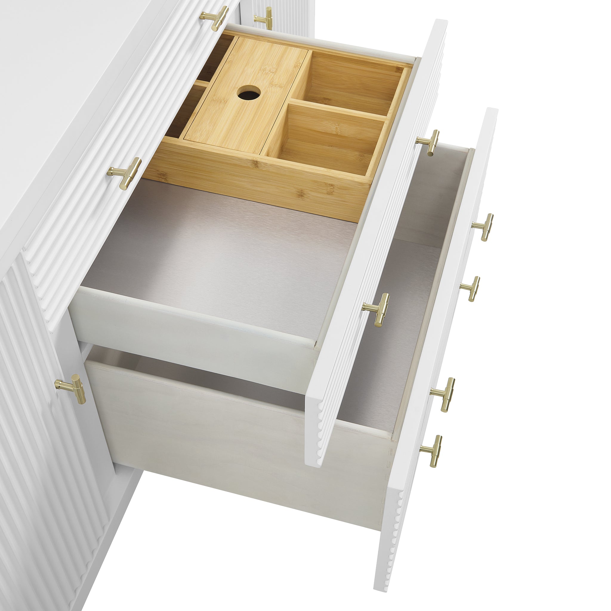 James Martin Myrrin 60" Double Bathroom Vanity, Bright White, view 24