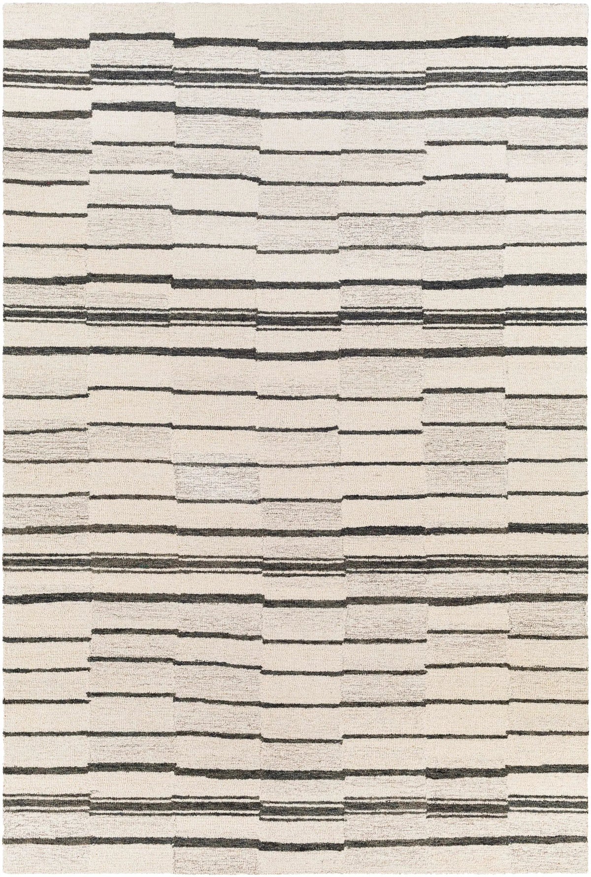 Moorebank Black Striped Wool Rug, photo 17 of 17