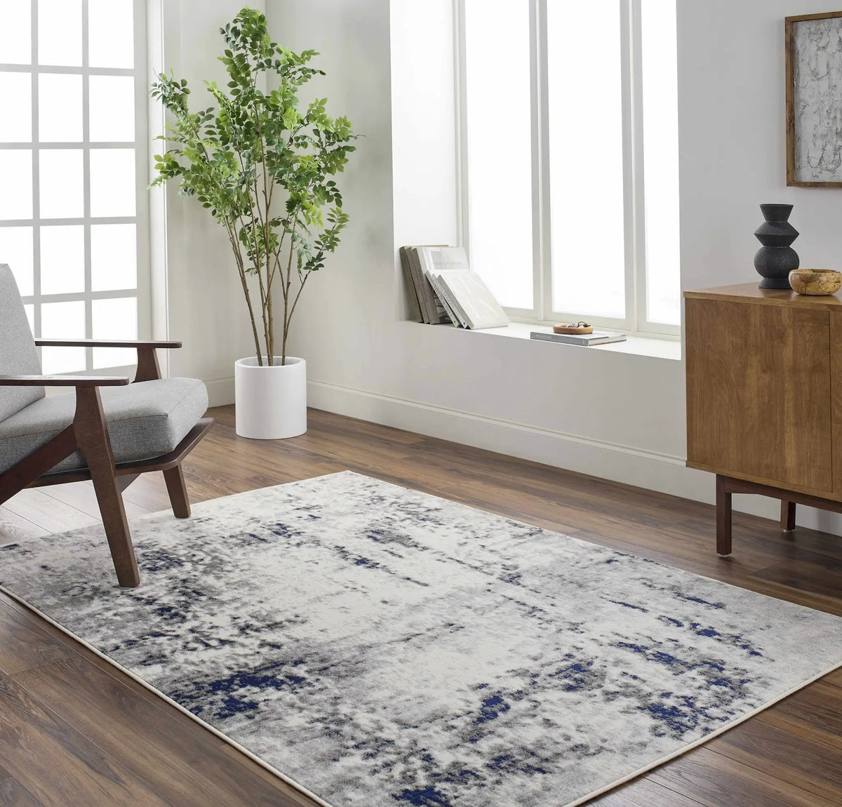 Marwa Area Rug - Clearance, installed in a room