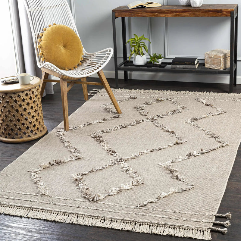 Marleston Taupe High-Low Rug - Clearance by Boutique Rugs