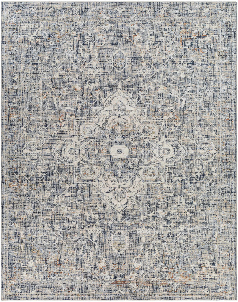 Buguey Blue & Gray Area Rug - Clearance by Boutique Rugs