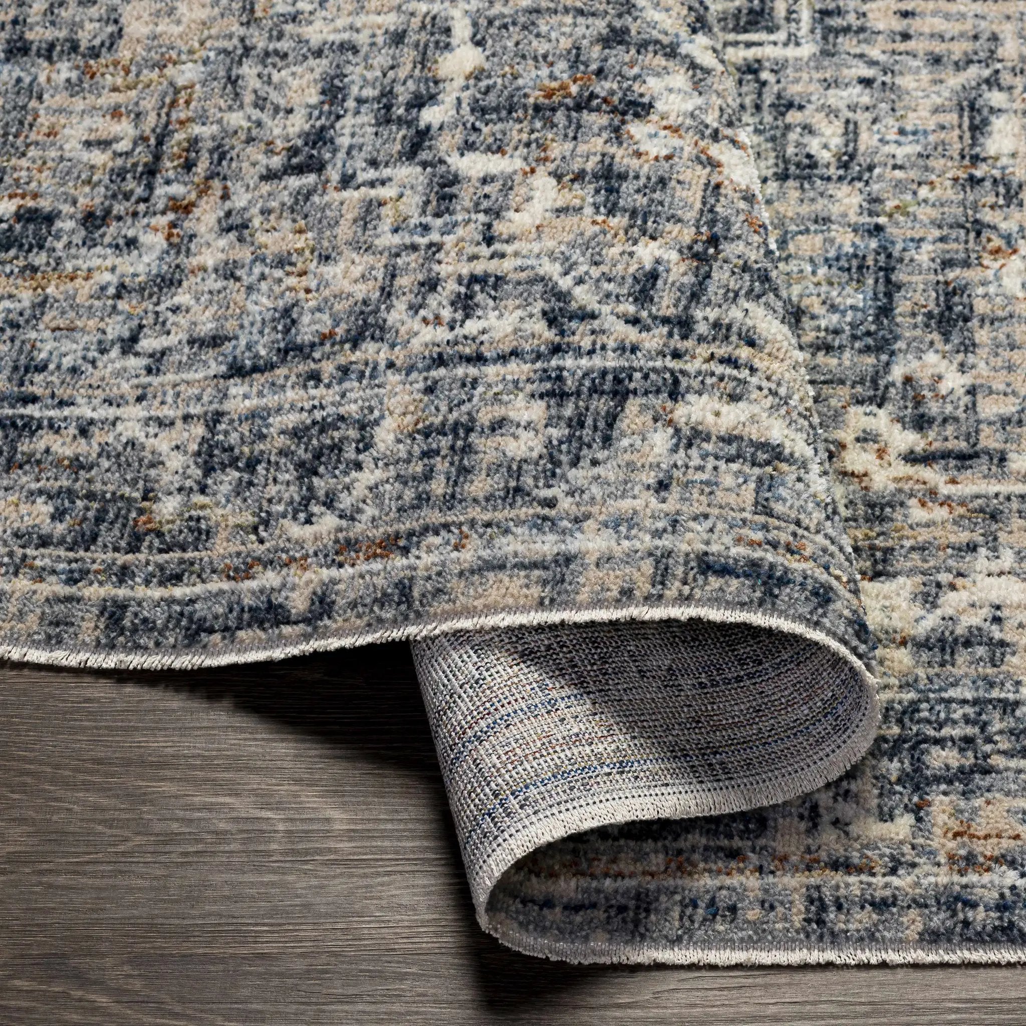 Buguey Blue & Gray Area Rug - Clearance by Boutique Rugs
