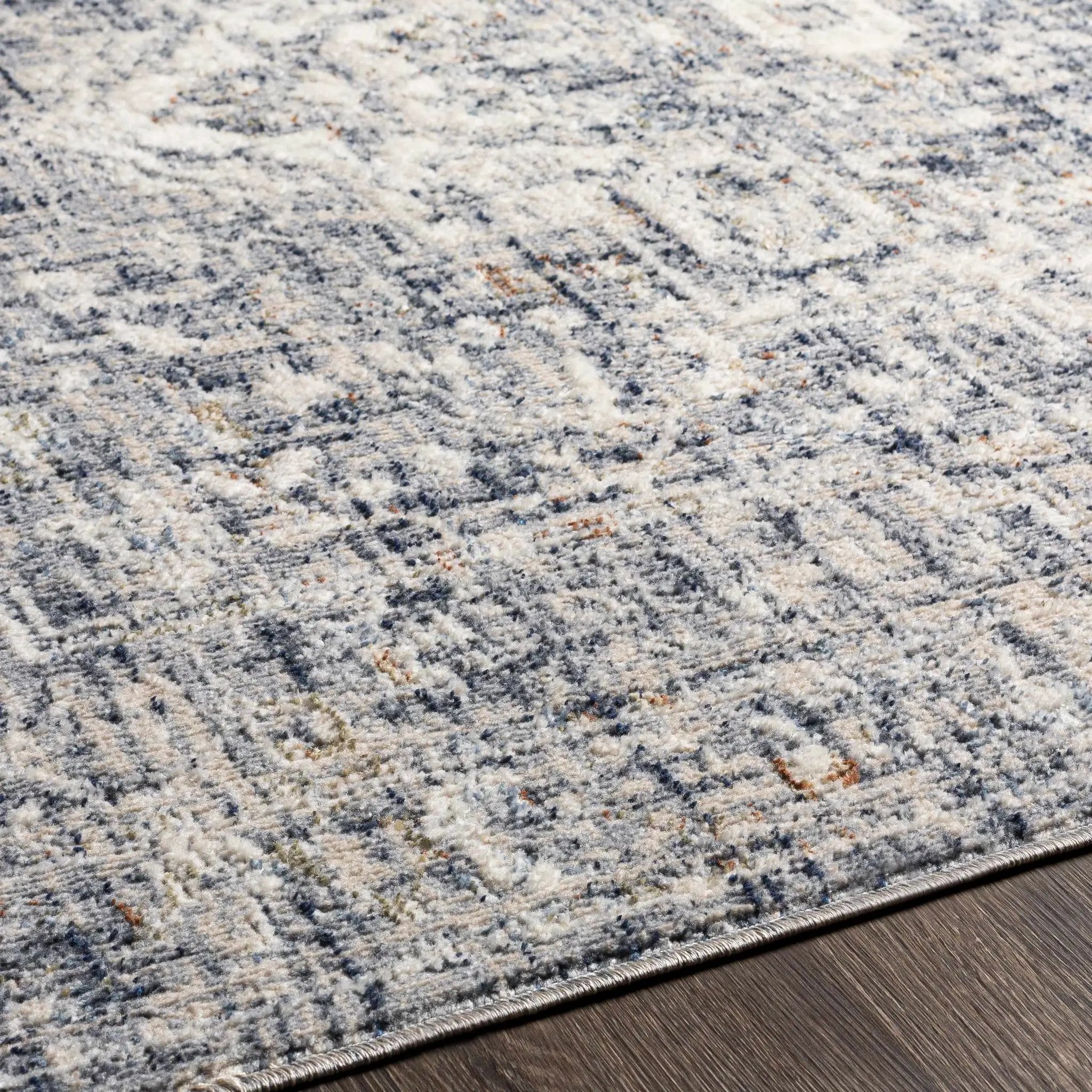 Buguey Blue & Gray Area Rug - Clearance by Boutique Rugs