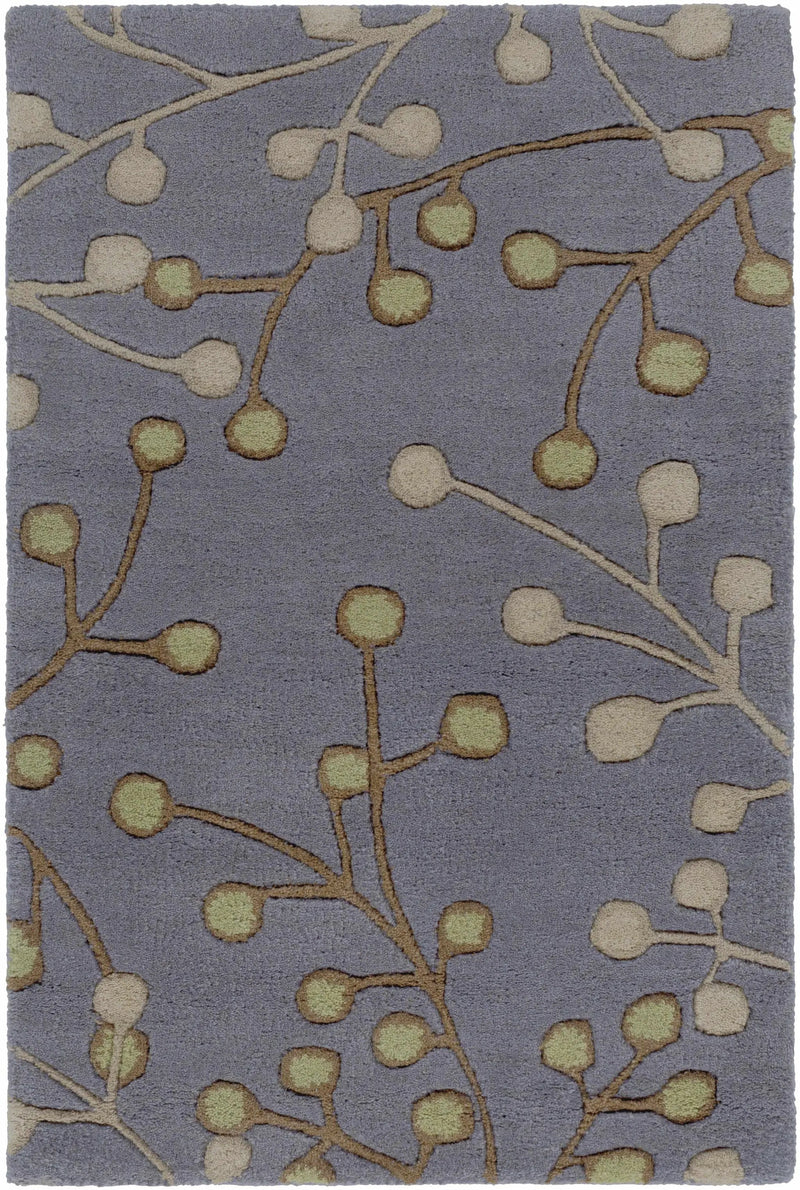 Elsu Brown Beige Wool Rug by Boutique Rugs