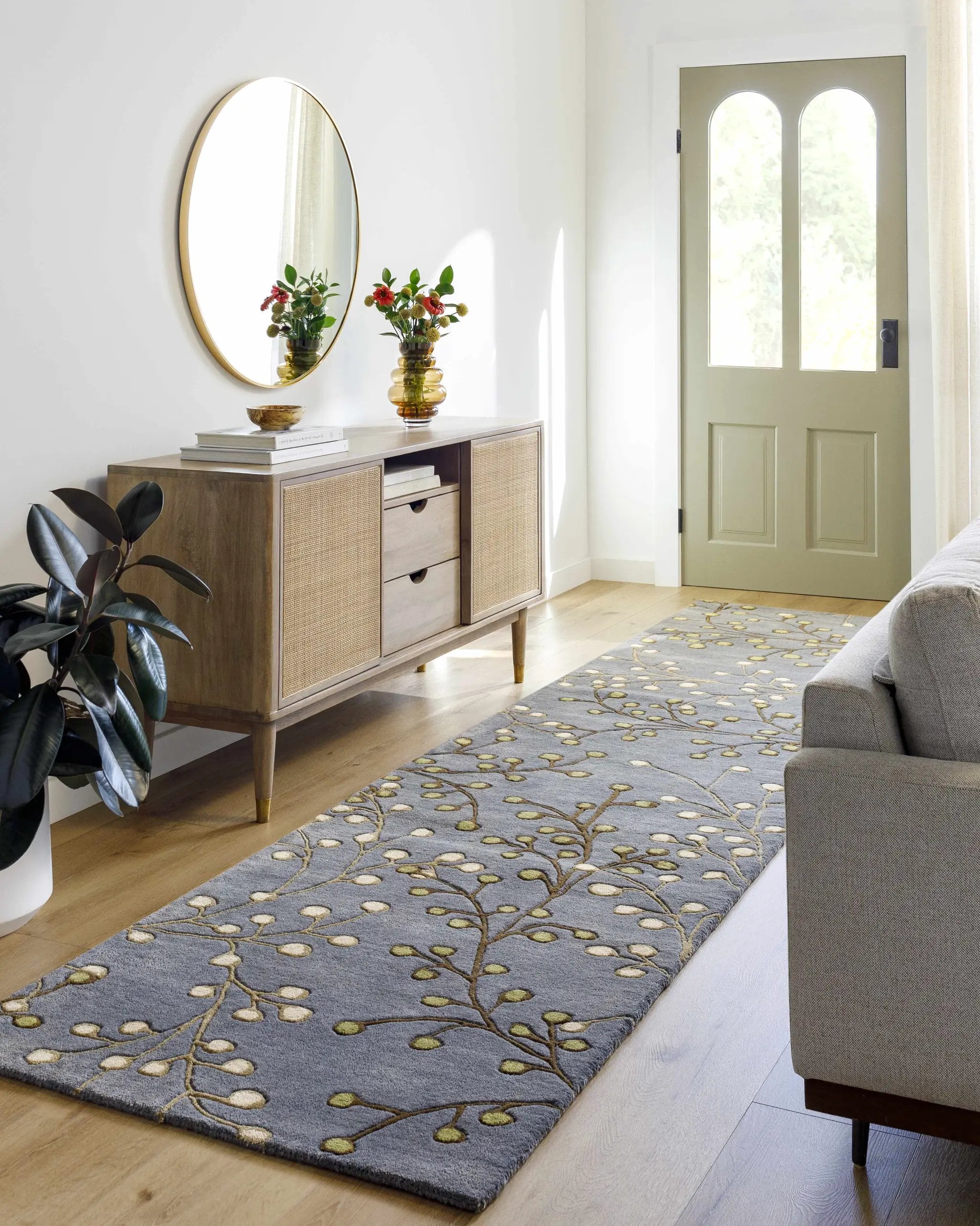 Elsu Brown Beige Wool Rug by Boutique Rugs