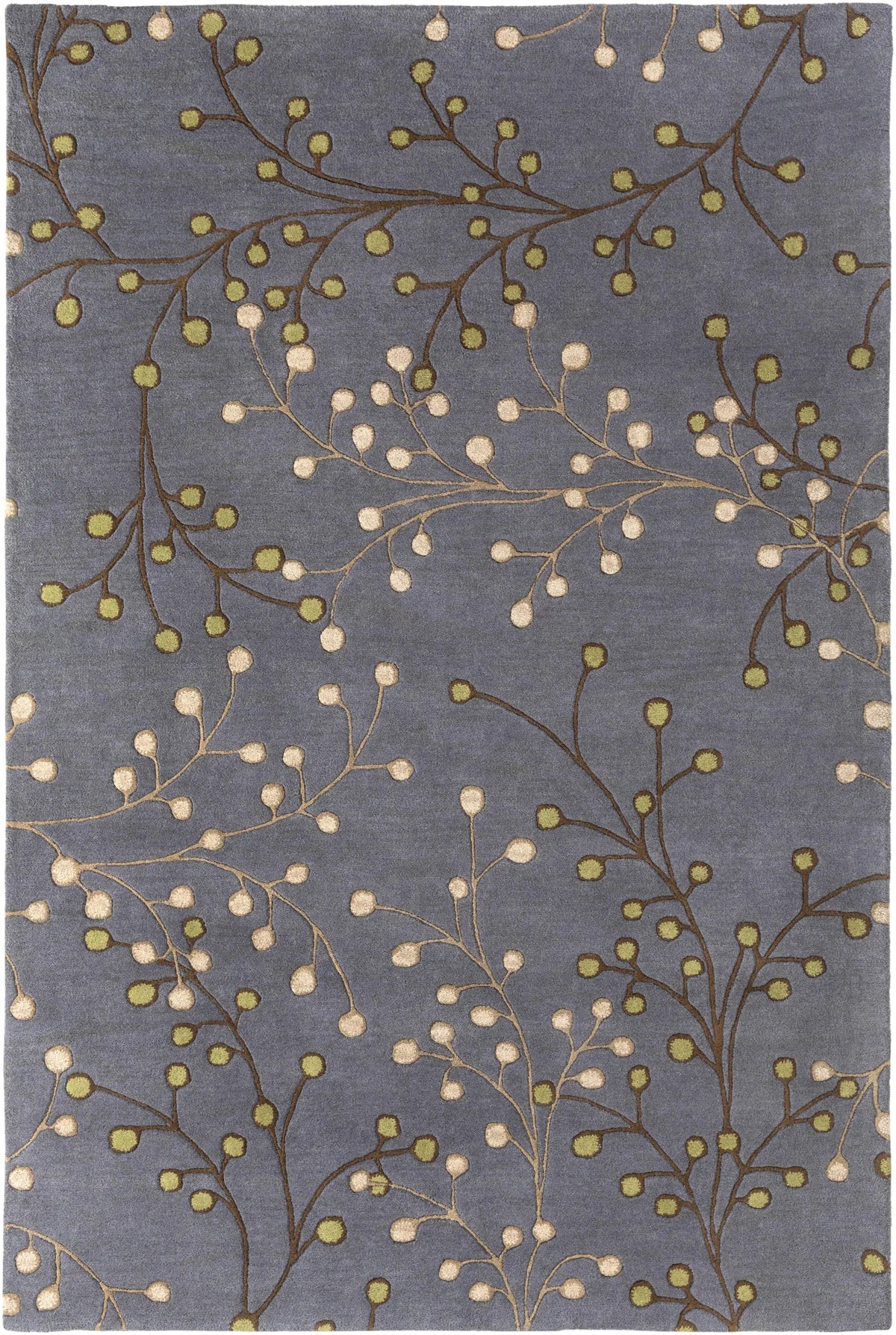 Elsu Brown Beige Wool Rug