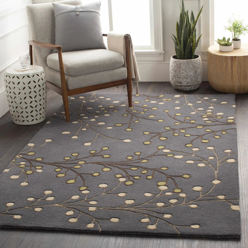 Elsu Brown Beige Wool Rug by Boutique Rugs
