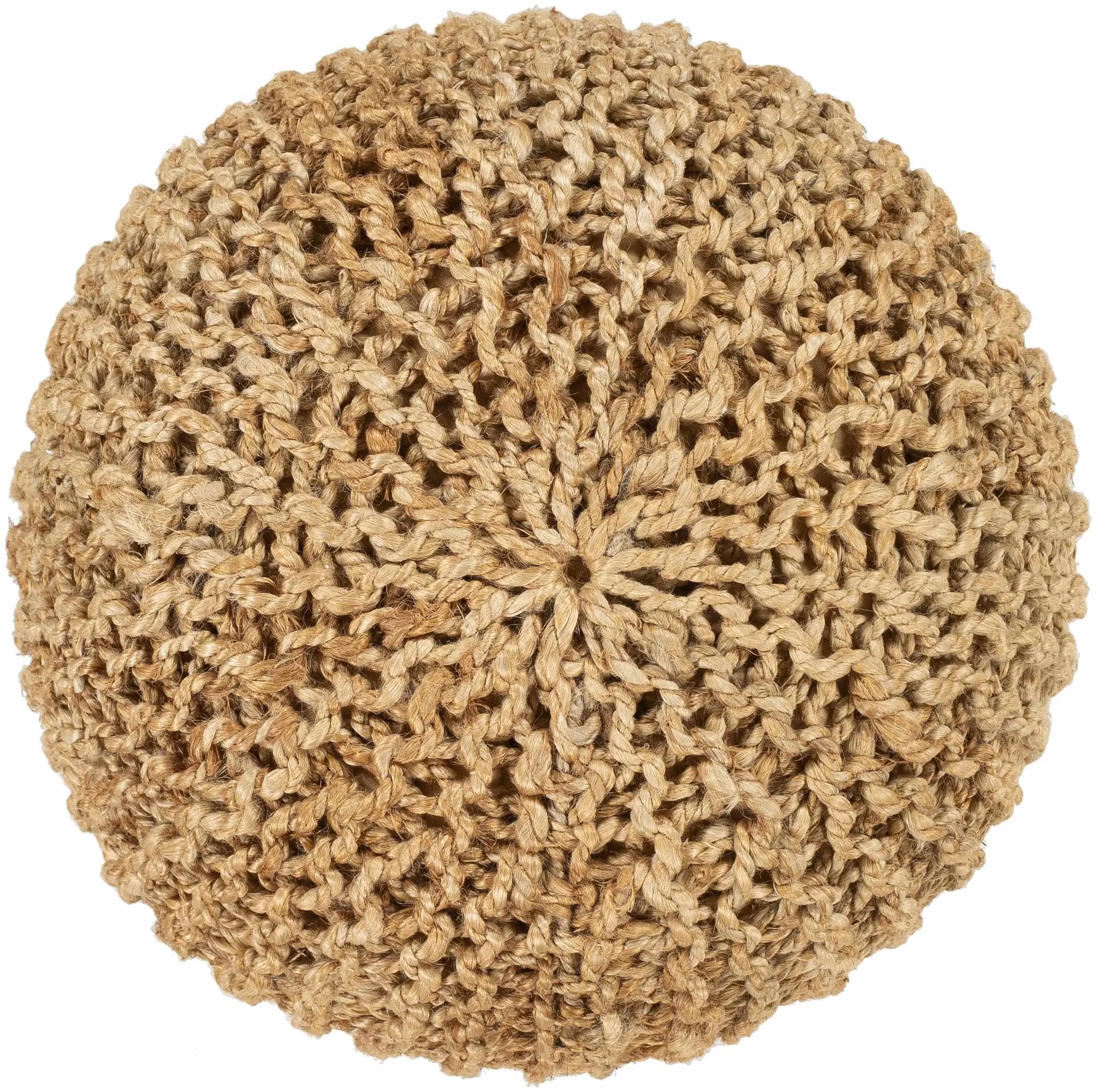 Merrittstown Cotton Knitted Pouf by Boutique Rugs